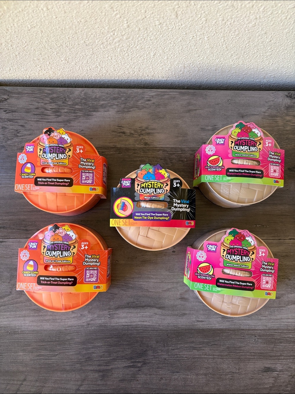 Bundle of 5 Authentic RMS The Original Mystery Dumpling NWT Sealed & Unopened